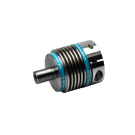 KB8 60 72 24 24 metal bellow coupling, stainless steel, aluminium and steel