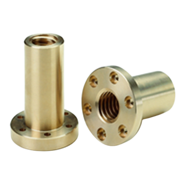 CONTI HAL Tr 30x6, trapezmøtrik med flange, højre gevind, aluminiumbronze