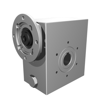 Clean-Geartech VFI I50, worm gear Ø25, 68:1, input 63B14, B3, OF320, stainless steel