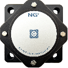 NG waterproof flange bearing F4 Ø50, 4-bolt, closed cover