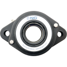 NG waterproof flange bearing F2 Ø50, 2-bolt, open cover