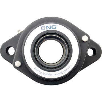 NG waterproof flange bearing F2 Ø50, 2-bolt, open cover