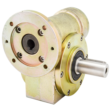 BJ-Gear, Worm Gear, Cast Iron, Yellow Chromated, Configurable