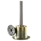 BJ-Gear, Screw Jack, Cast Iron, Yellow Chromated, Configurable