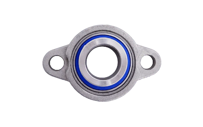 Mini flange bearing MUFL Ø30, eccentric collar, stainless steel
