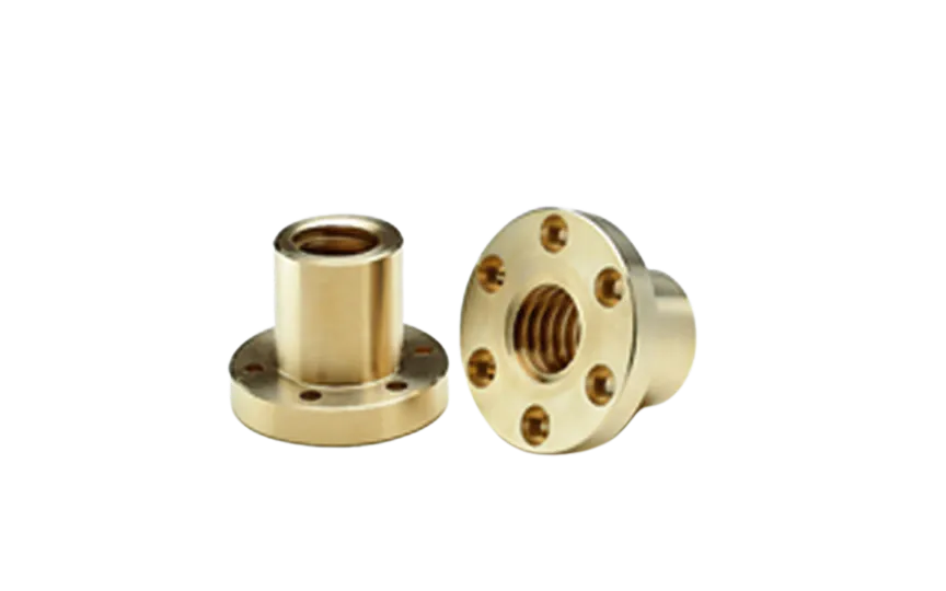 CONTI FXN Tr 25x25 trapezmøtrik med flange, højre gevind, bronze