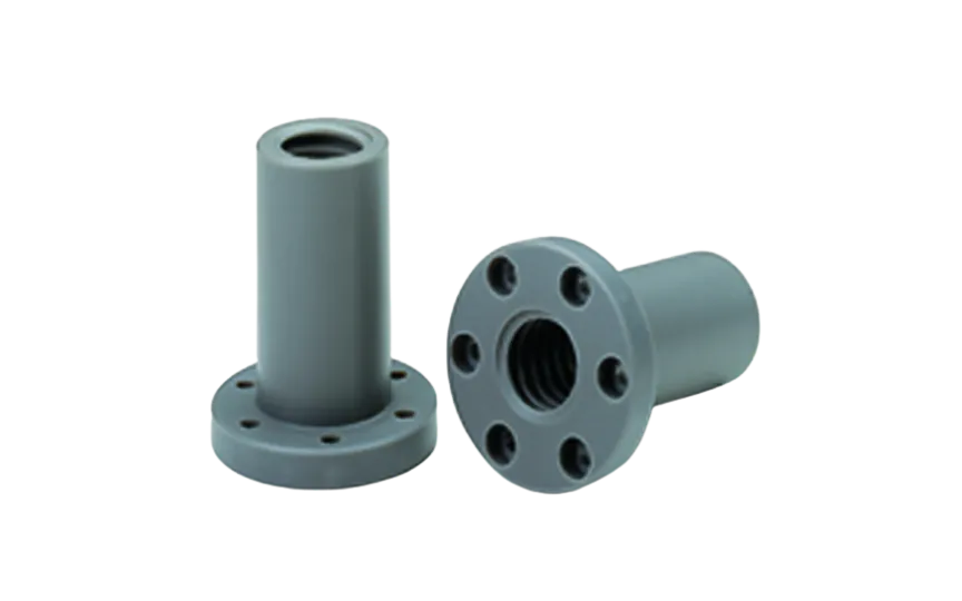 CONTI FCS Tr 30x6 trapezmøtrik med flange, venstre gevind, plastik