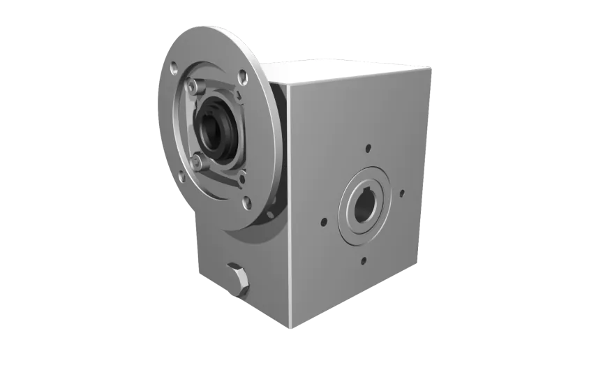 Clean-Geartech VFI I63, worm gear Ø25, 40:1, input 90B14, B3, OF320, stainless steel