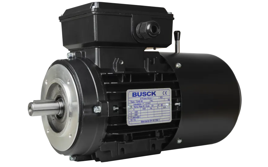 Busck AC brake motor T2AB80B-8, 0.25kW, 700RPM, 230/400V, 50Hz, aluminium