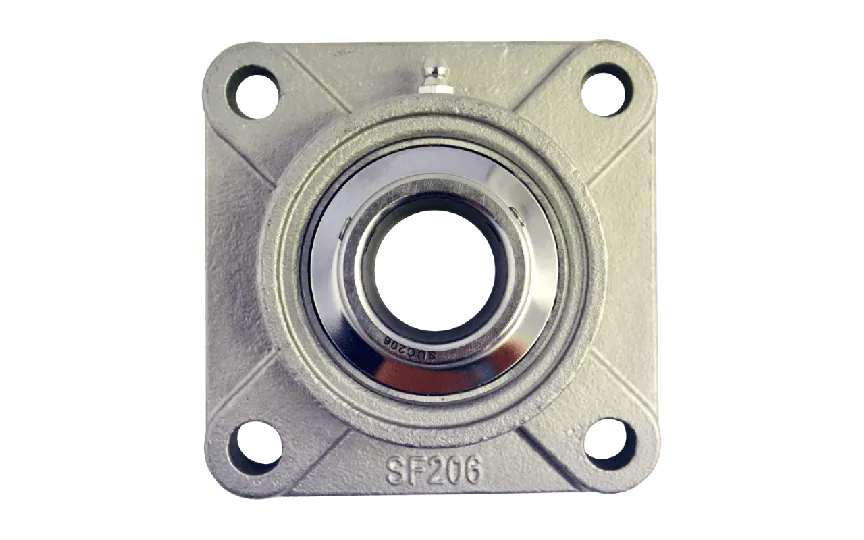 Flanged bearing SUCF206S, Ø30, 4-holes, stainless steel
