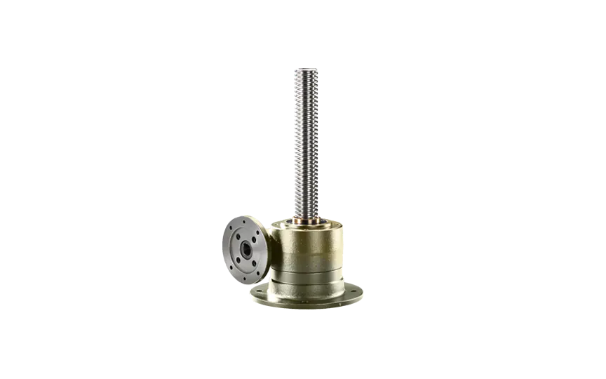 BJ-Gear, Screw Jack, Cast Iron, Yellow Chromated, Configurable